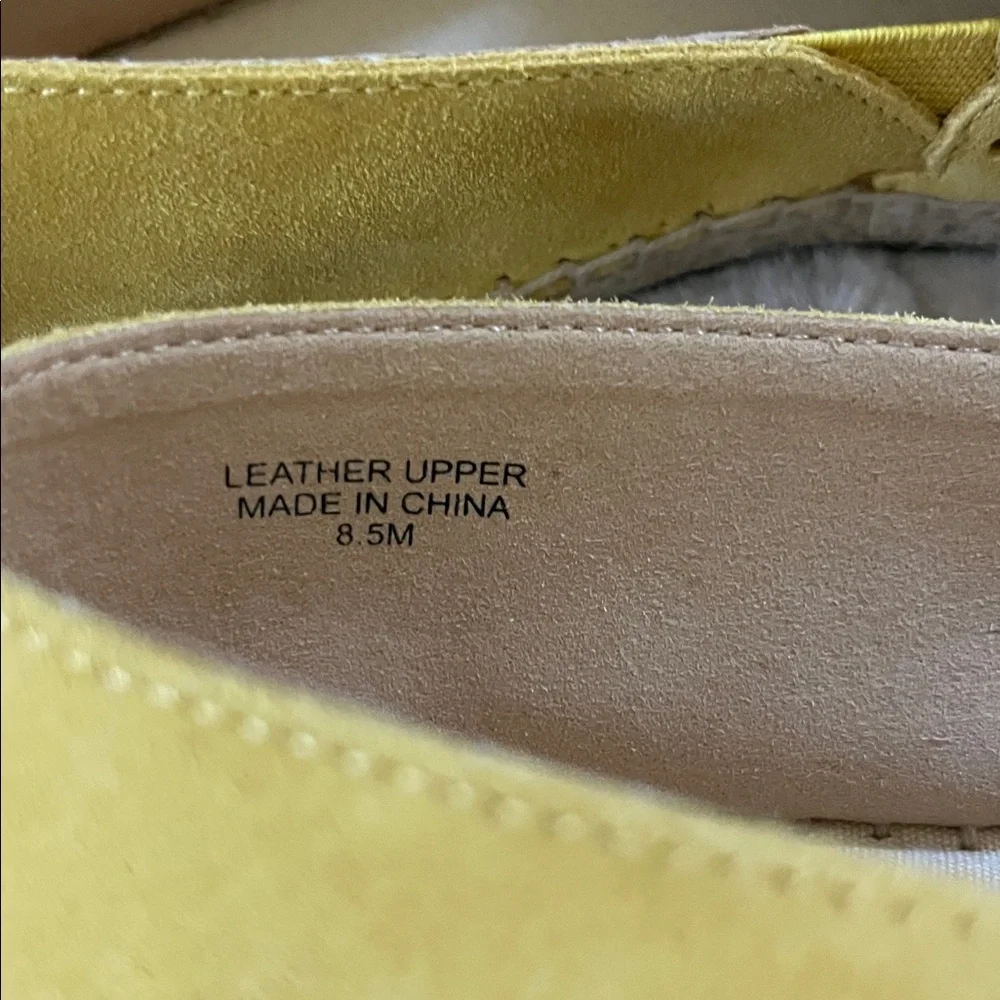 Talbots Izzy Scallop Marigold Suede Espadrilles New - 8.5 - Picture 6 of 11
